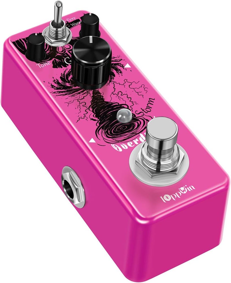 IOppWin Tube Screamer Overdrive Guitar Pedal - Dual Modes (Warm/Hot), Metal Housing, True Bypass, LED Status Indicator - Image 3